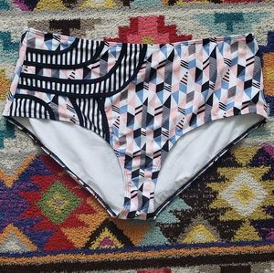 NWOT Modcloth High Waisted bathing suit bottoms